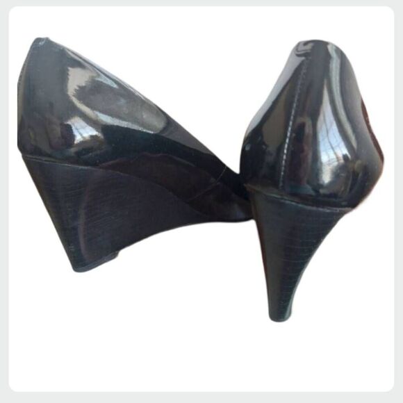 Via Spiga Foster Patent Leather Wedge Shoe size 8.5 - Picture 5 of 8